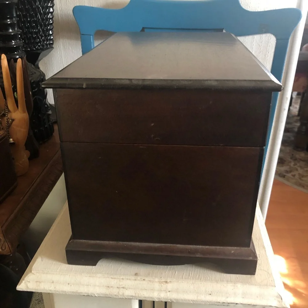 Vintage Wood Jewelry Box UNISEX